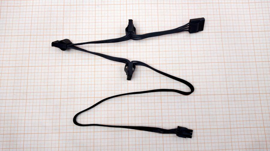 098-297-001 Переходник питания  PCI-E 6Pin (M) - 4x Molex 4Pin (M) 0.75M #1