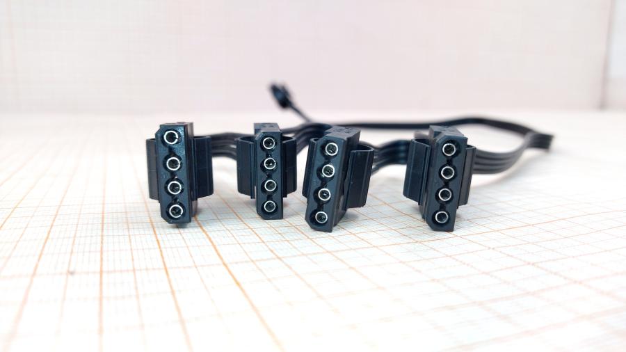 098-297-001 Переходник питания  PCI-E 6Pin (M) - 4x Molex 4Pin (M) 0.75M #3