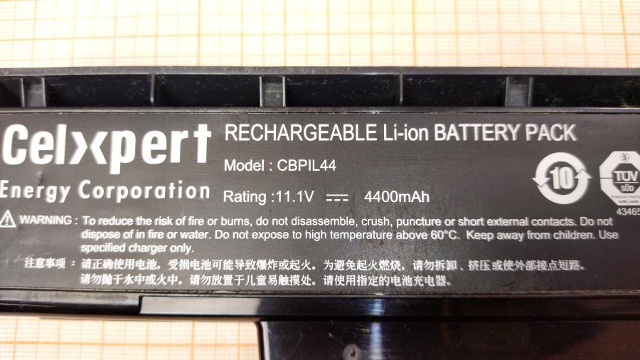 098-338-001 АКБ для ноутбука Celxpert CBPIL44 #3