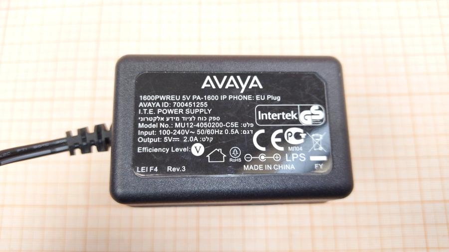 173-267-001 БП для IP телефона AVAYA 1600PWREU #2