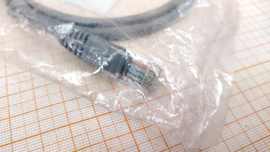 098-366-001 Патч-корд  U/UTP Cat.5E 1m Серый #3