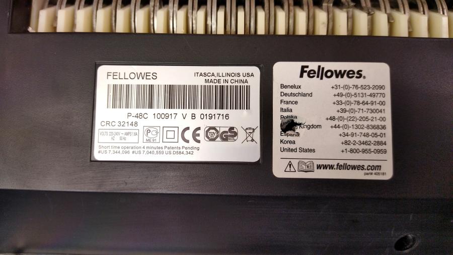 217-013-001 Шредер Fellowes P-48C #14