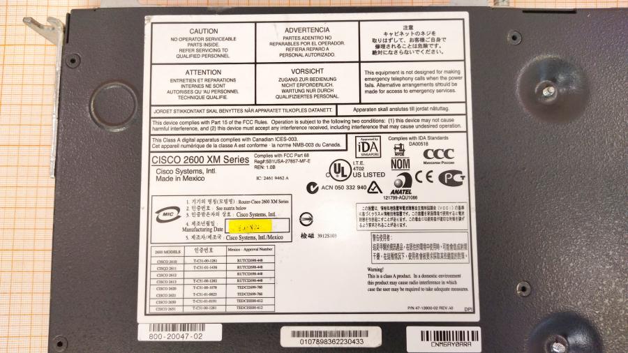 217-026-001 Маршрутизатор CISCO 2611XM + NM-HD-2V #13