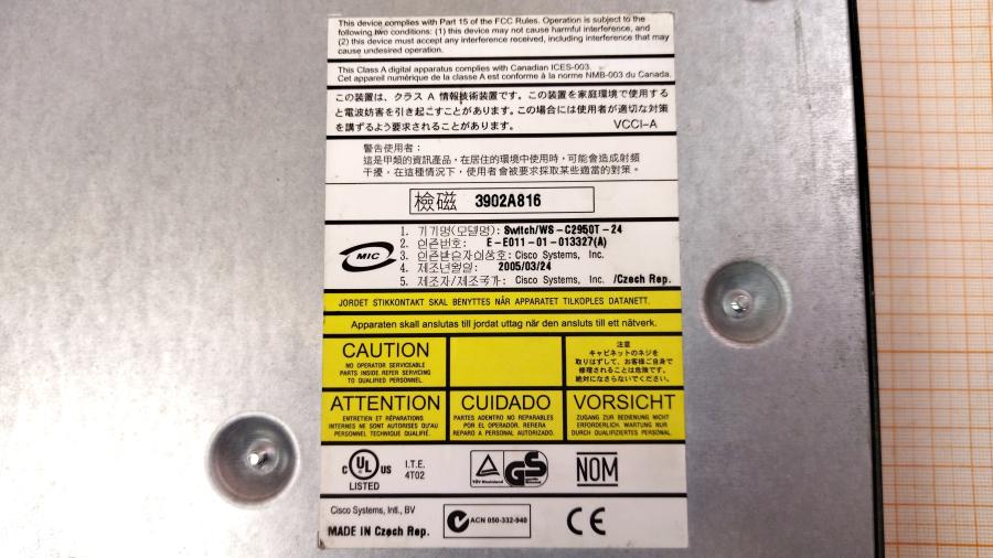 217-030-001 Коммутатор управляемый CISCO Catalyst WS-C2950T-24 #15