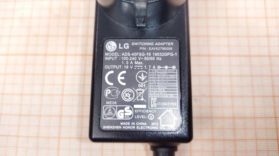 217-058-001 БП для мониторов LG ADS-40FSG-19 19032GPG-1 #5