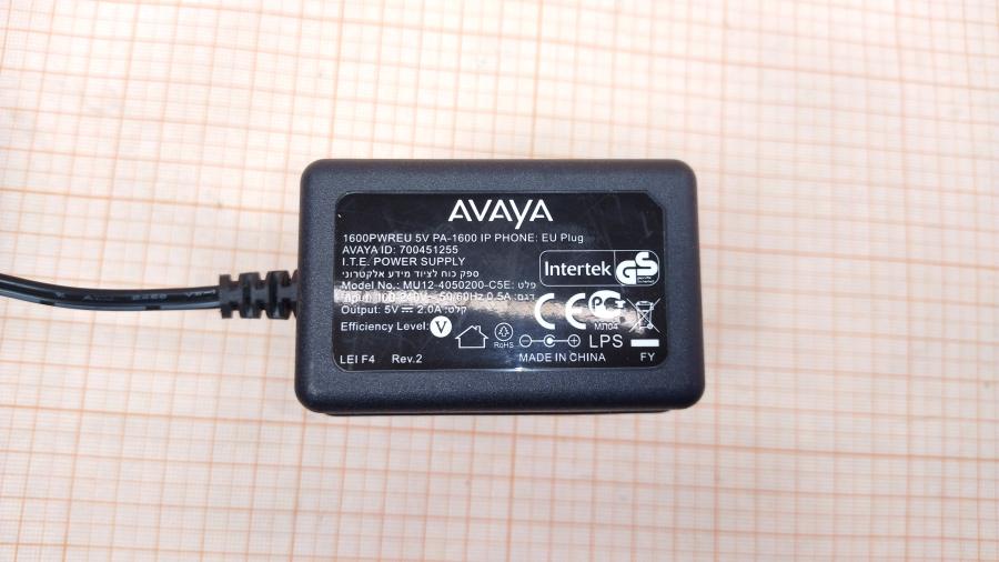 217-063-001 БП для IP телефона AVAYA 1600PWREU #2