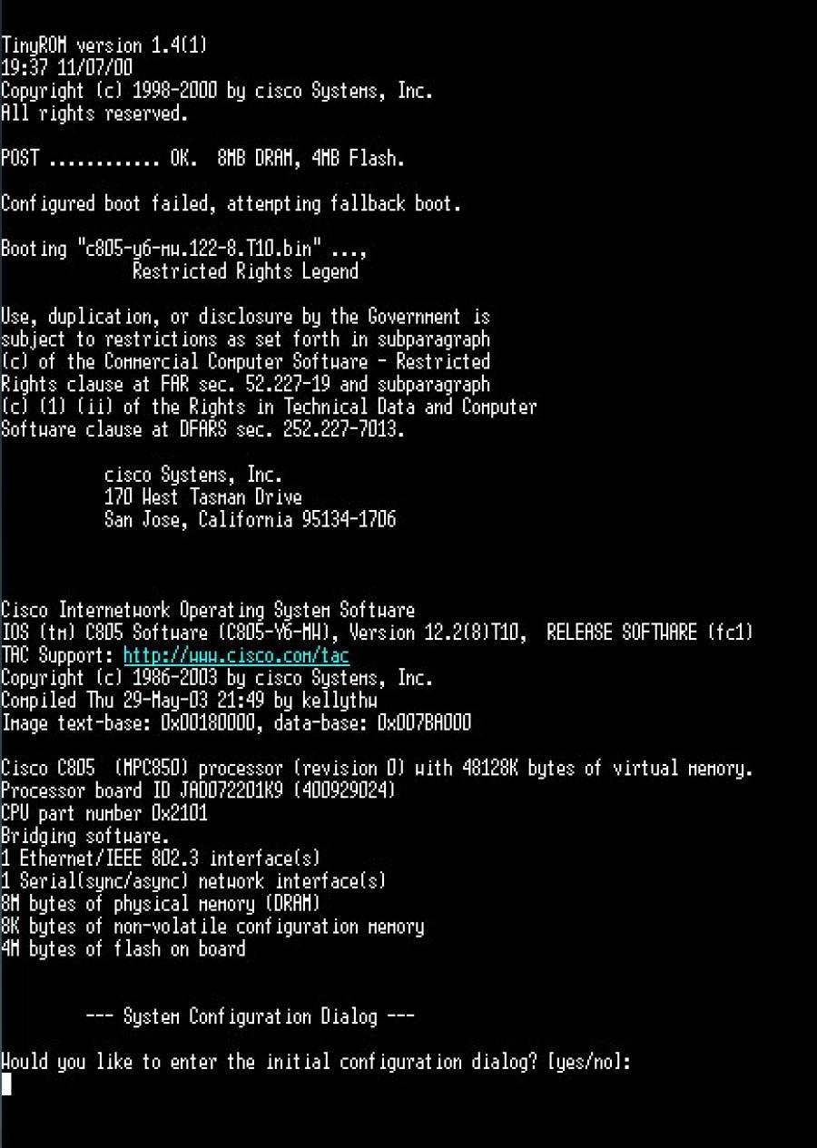 217-076-001 Маршрутизатор CISCO 805 #16