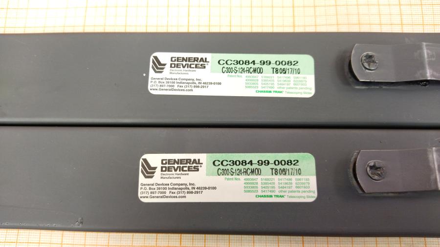 217-084-001 Комплект рельс в стойку General Devices C-300-S-124-RC-MOD #3
