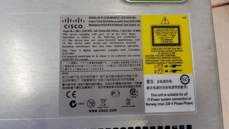 217-090-001 Сервер CISCO UCS C240 M3 #2