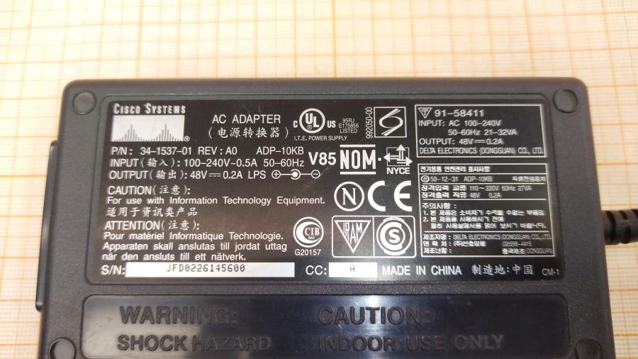 217-102-001 Блок питания (БП) CISCO ADP-10KB #3