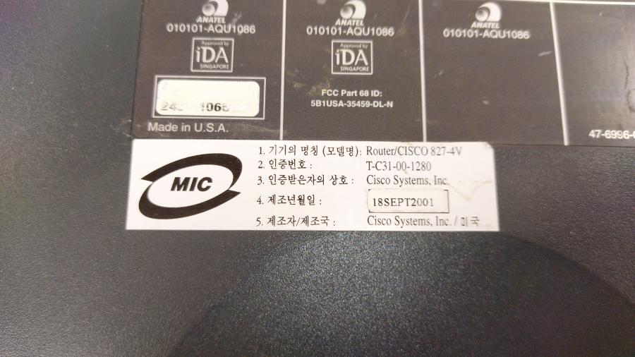 217-109-001 Маршрутизатор CISCO 827-4V #10