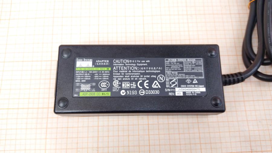 217-111-001 БП внешний для коммутатора CISCO ADP-29DB #2