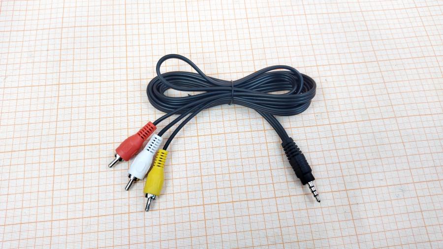 217-161-001 RCA audio cable  MiniJack 3.5mm - 3xRCA 1.5m #1