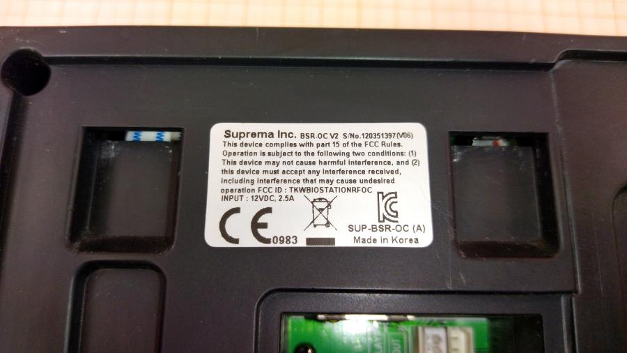 217-167-002 Биометрический считыватель Suprema BioStation BSR-OC #17