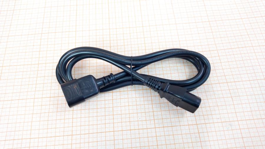 217-177-001 Удлинитель питания IEC-C14  IEC C13 - IEC C14 1.8m blk #1