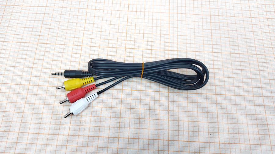 217-179-001 RCA audio cable  MiniJack 3.5mm - 3xRCA 1m #1