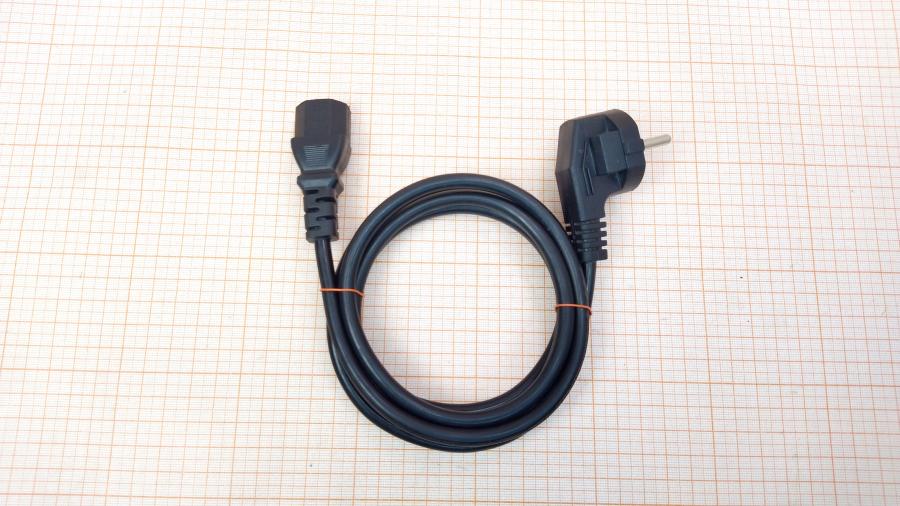 217-209-001 Кабель питания CEE7/7  CEE7/7 Угловой - IEC-C13 3G×0.75мм² 1.5M #1