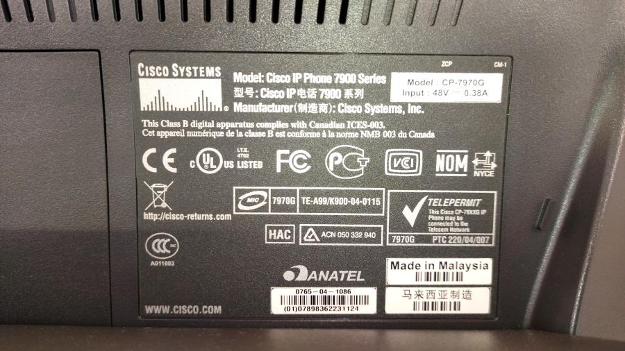 217-216-001 Телефон VoIP CISCO CP-7970G #10