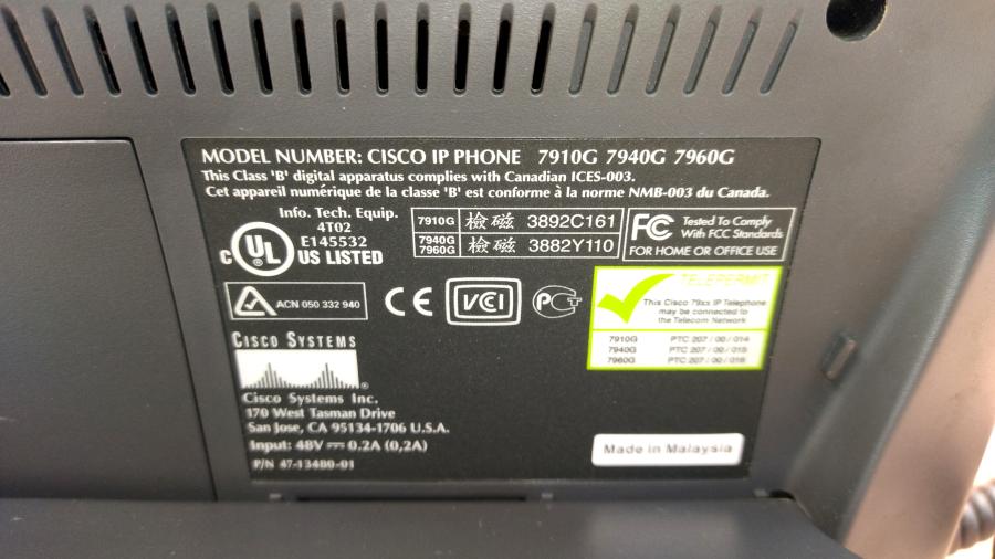 217-227-001 Телефон VoIP CISCO CP-7940G #11