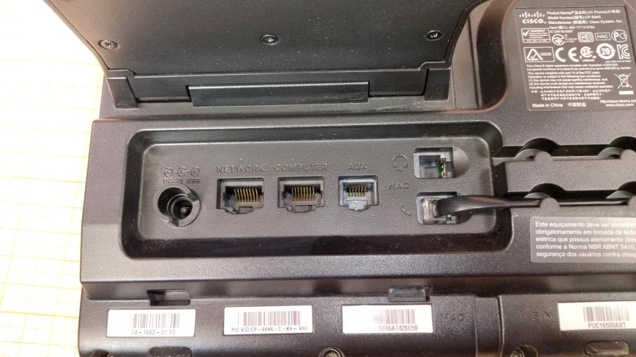 217-229-001 Телефон VoIP CISCO UC PHONE CP-6945 #12