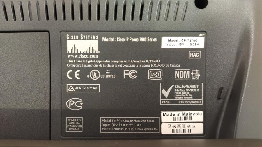 217-216-002 Телефон VoIP CISCO CP-7970G #11