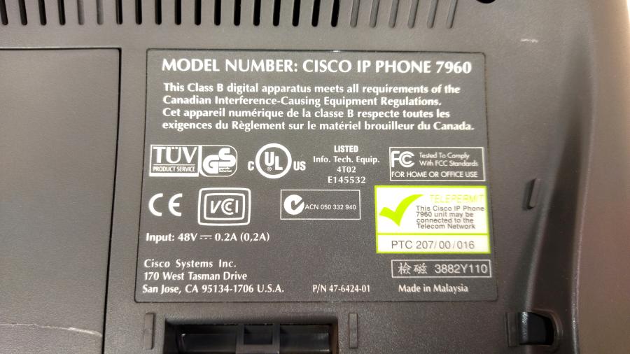 217-232-001 Телефон VoIP CISCO 7960 #14