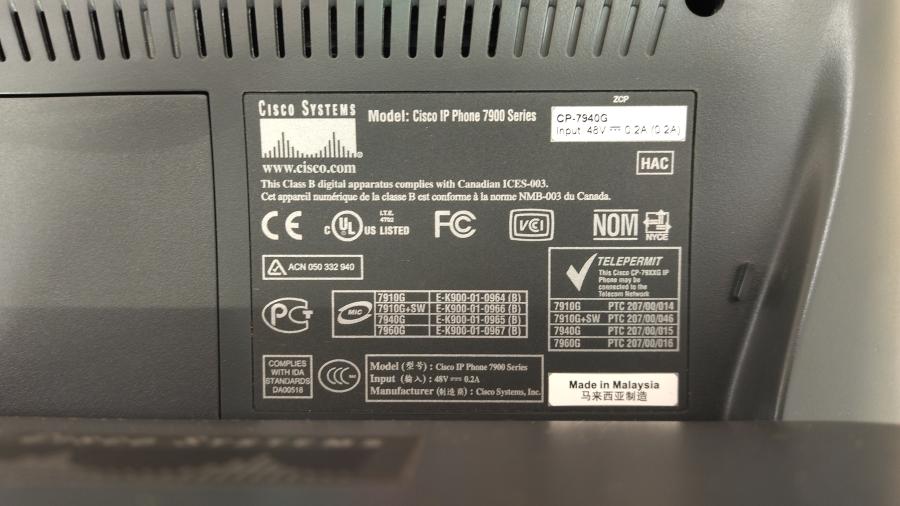 217-227-012 Телефон VoIP CISCO CP-7940G #9