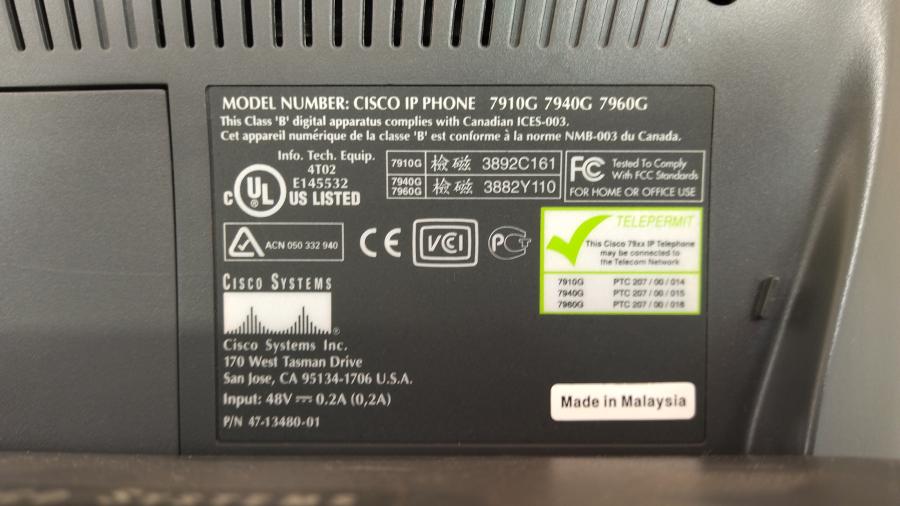 217-227-013 Телефон VoIP CISCO CP-7940G #9