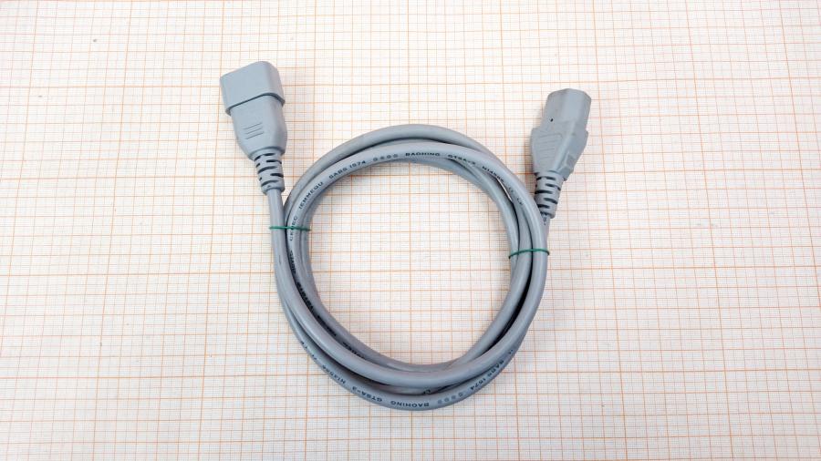 217-177-002 Удлинитель питания IEC-C14  IEC C13 - IEC C14 1.8m blk #1