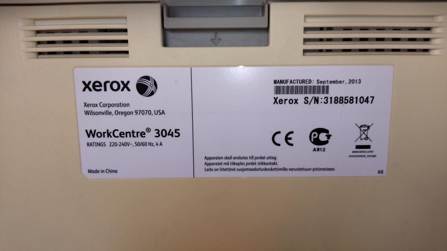 218-015-001 МФУ XEROX WorkCentre 3045B #26