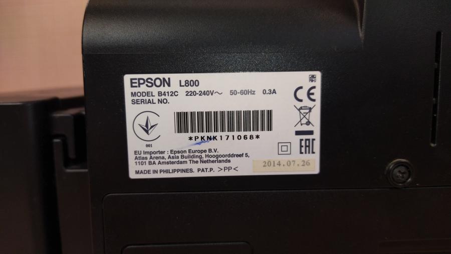 218-017-001 Принтер EPSON Inkjet Photo L800 #19