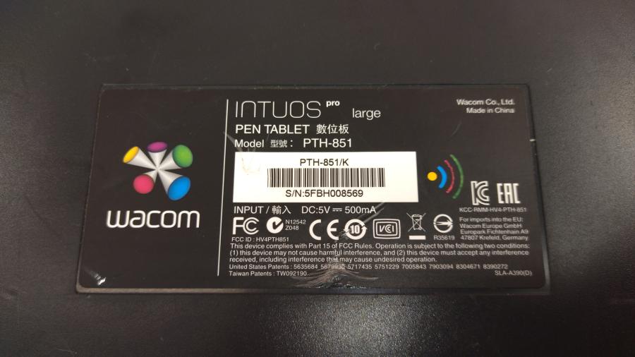 218-023-001 Графический планшет WACOM  Intuos Pro Large PEN TABLET PTH-851 #10
