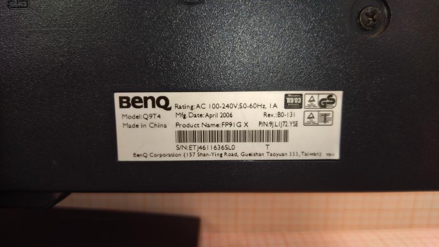 219-004-002 Монитор ЖК BENQ FP91G #8