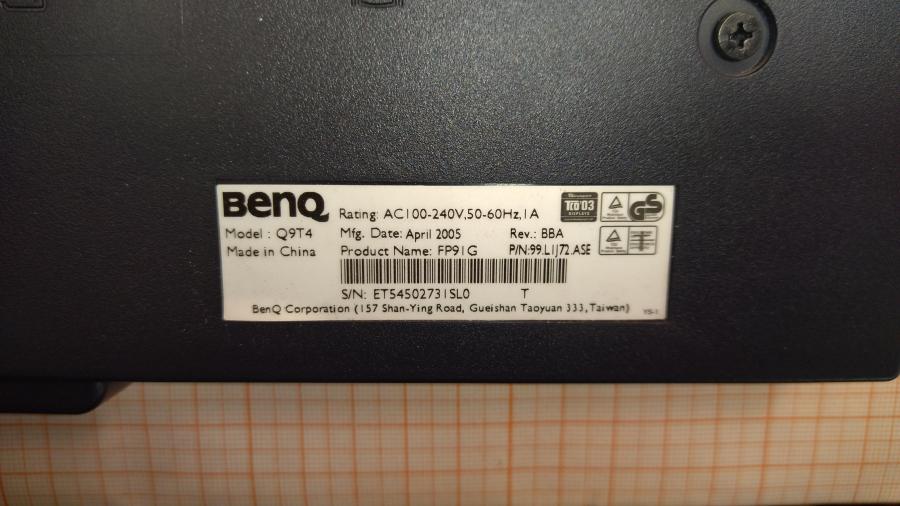 219-004-004 Монитор ЖК BENQ FP91G #8