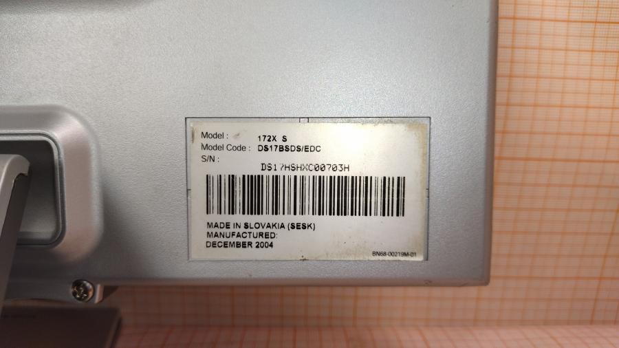 219-009-001 Монитор ЖК SAMSUNG SyncMaster 172x #5