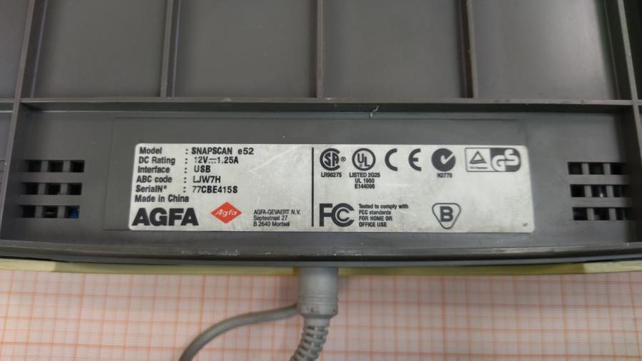 219-024-001 Сканер планшетный AGFA SNAPSCAN E52 #11