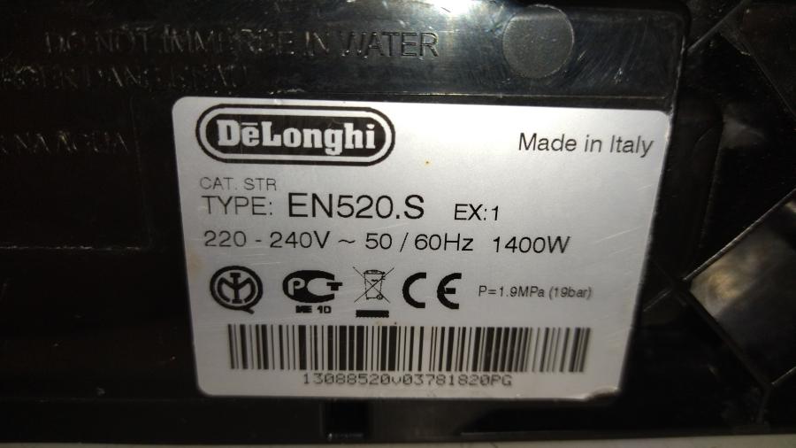 218-029-001 Кофемашина DELONGHI NESPRESSO Lattissima+ EN 520.S #18