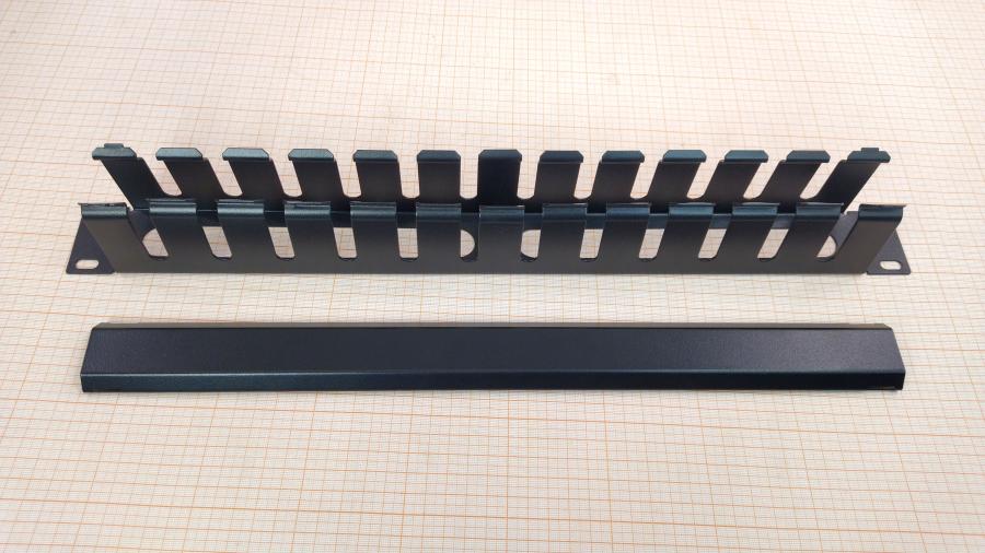 218-035-001 Кабельный органайзер Cabeus JB07-1U-BK #2