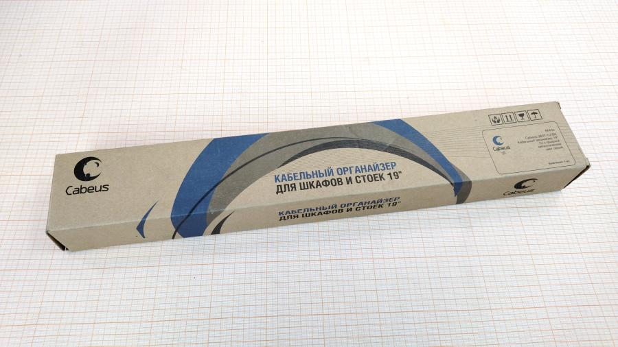 218-035-001 Кабельный органайзер Cabeus JB07-1U-BK #7