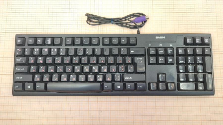 219-062-001 Клавиатура проводная SVEN KB-S300 PS/2 #1