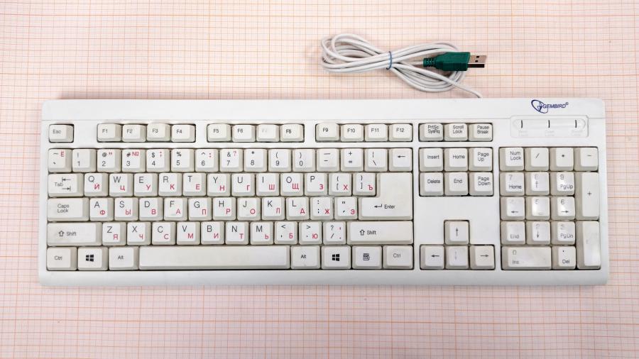 219-071-001 Клавиатура проводная GEMBIRD KB-8300U-R #1