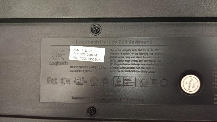 218-036-001 Клавиатура проводная Logitech Deluxe 250 Y-UT76 #5