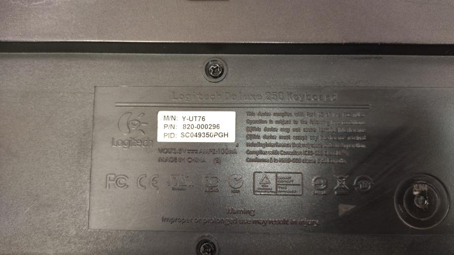 218-036-003 Клавиатура проводная Logitech Deluxe 250 Y-UT76 #5