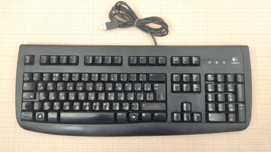 218-036-005 Клавиатура проводная Logitech Deluxe 250 Y-UT76 #1