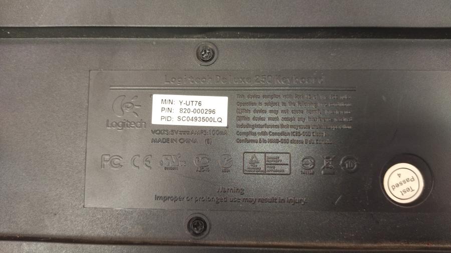 218-036-005 Клавиатура проводная Logitech Deluxe 250 Y-UT76 #5