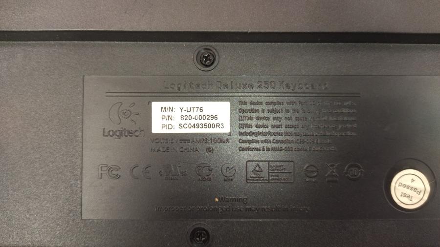 218-036-006 Клавиатура проводная Logitech Deluxe 250 Y-UT76 #5