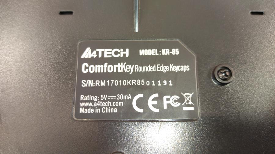 218-042-001 Клавиатура проводная A4tech ComfortKey KR-85 #5