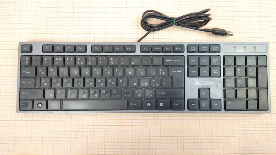 218-045-001 Клавиатура проводная A4tech Slim KD-300 #1