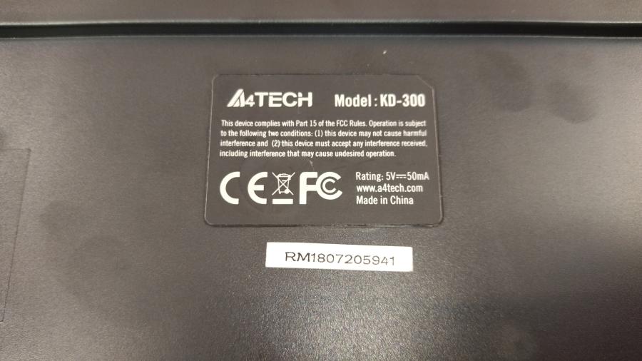 218-045-001 Клавиатура проводная A4tech Slim KD-300 #5