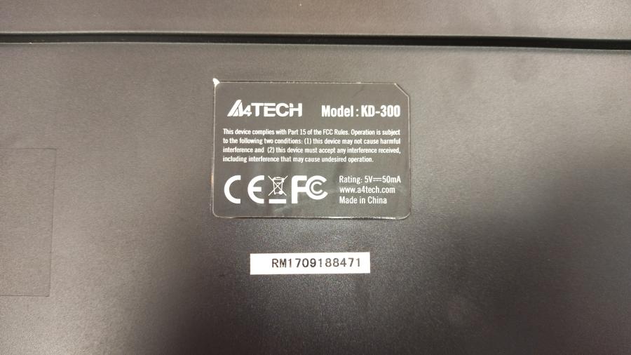 218-045-003 Клавиатура проводная A4tech Slim KD-300 #5